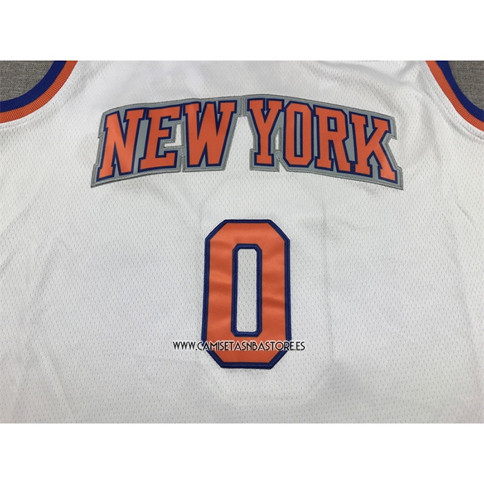 Donte Divincenzo NO 0 Camiseta New York Knicks Association Blanco